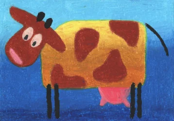 Cute Cartoon Cow
