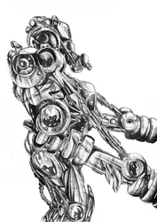 Futuristic Robotic Figure