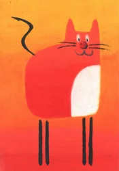 Happy Red Cat