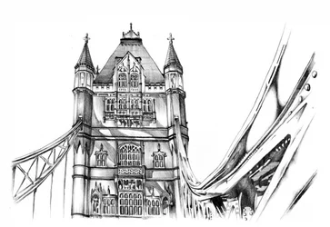Iconic London Architecture Sketch