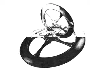 Intertwined Metallic Form