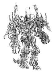 Intricate Sci-Fi Robot