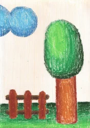Peaceful Country Drawing