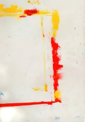 Red Yellow Abstract Strokes