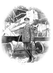 Vintage Pilot Biplane