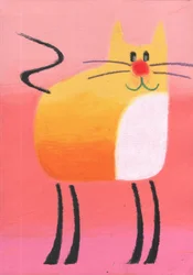 Whimsical Orange Cat