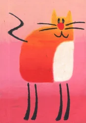Whimsical Orange Cat