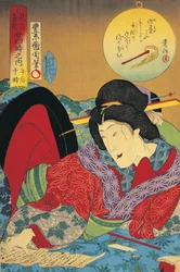 Close-up of a woman reading a letter