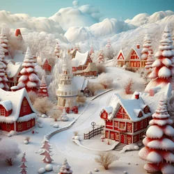 3D Snowy Christmas 4