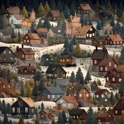 Image of Houses in Cartoon Style 1