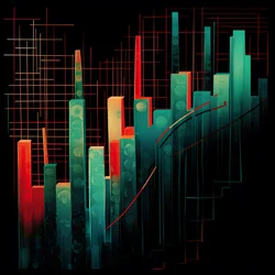 A Stock Market Trend in Picasso Style 4