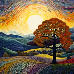 Landscape with Trees and Hills 4