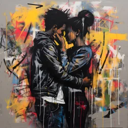 Man and Woman Embracing 3