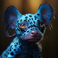 A Single Alien, Part Poison Dart Frog + Part Dog 2