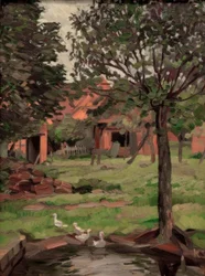Farmstead with Geese