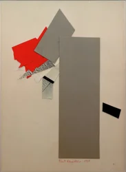 Untitled (Red, Gray, Black)