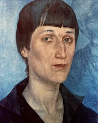 Portrait of Anna Akhmatova, Russian Poet