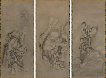 Hotei with Daoist Immortals