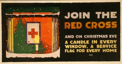 Christmas Fundraising Poster for the Red Cross
