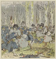 Bold attack by Lieutenant Demidovitch