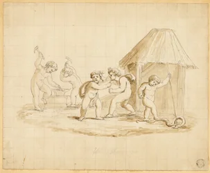Putti Enacting Mythological Scenes
