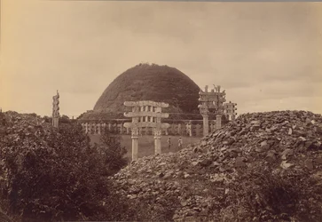 General View of Sanchi Stupa, Bhopal District
