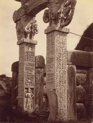 Pillar of Northern Gate from West, Sanchi