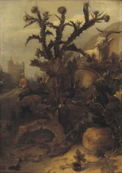 Thistle, Pumpkin and a Goat