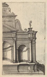 Partial View of a Monument [Mercurii Templum] from the series 