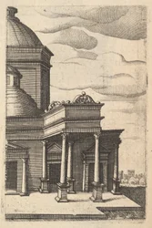 Partial view of a Building [Templum Veneris] from the series 