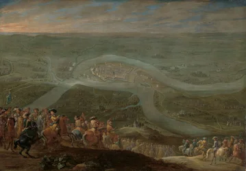 King Louis XIV and his Entourage at the Siege of Schenkenschans, c.1675