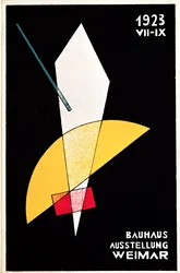Poster for a Bauhaus Exhibition in Weimar, Germany, 1923