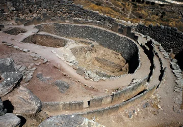 Aerial View of the First Circle of Tombs in Mycenae