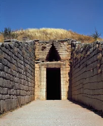 Entrance of the tomb of Agamemnon called 