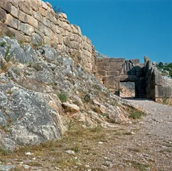 The Gate of the Lions: Ancient Town of Mycenae (1500-1100 BC), Greece
