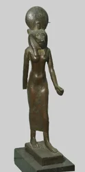 Bronze statue of the Egyptian goddess Sekhmet, 712-332 BC