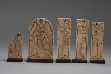 Plaques of Maat, Nephthys and sons of Horus, Late Dynastic Period