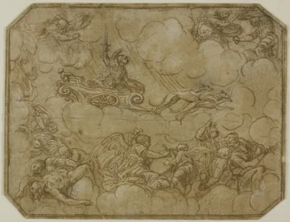 Ceiling Design with Mars Driving His Chariot