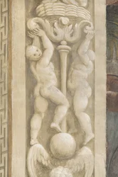 Putti, decorations around the windows