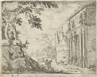 Draftsman at the Ruins of a Triumphal Arch