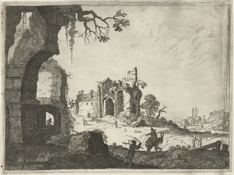Two Ruins in a Landscape
