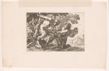Marsyas flayed by Apollo