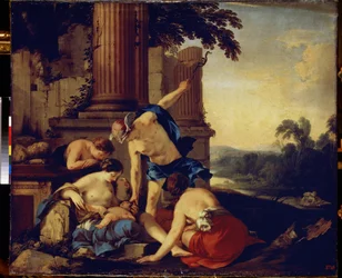 Mercury Giving the Child Bacchus to the Nymphs of Nysa