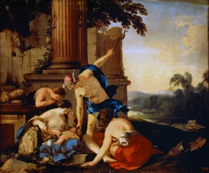 Mercury Giving the Child Bacchus to the Nymphs of Nysa, 1638