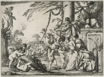 The Holy Family with Putti