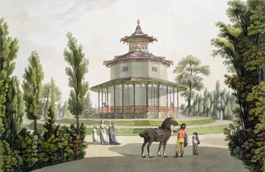 View of the Chinese Summer House, Palace of Lichtenstein at Eisgrub, engraved by Johann Ziegler, 1792