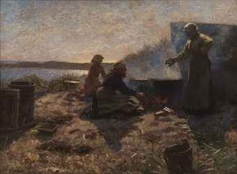 Boiling Train Oil at Nymindegab, Jutland