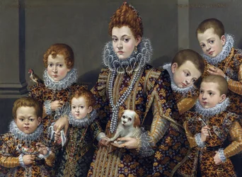 Portrait of Bianca degli Utili Maselli with Her Six Children