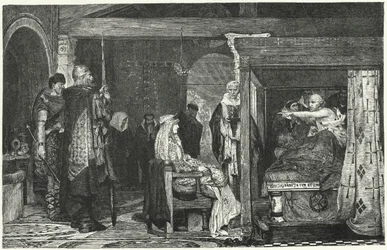 Queen Fredegund at the Deathbed of Bishop Praetextatus, 586
