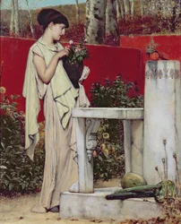 Woman with a Vase of Flowers